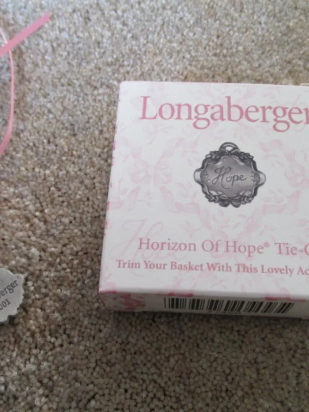 Longaberger 2001 Horizon of Hope Classic basket plus extras